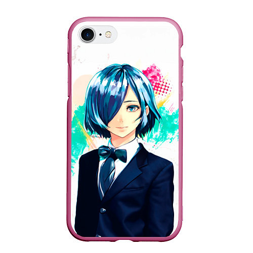 Чехол iPhone 7/8 матовый Touka Kirishima / 3D-Малиновый – фото 1