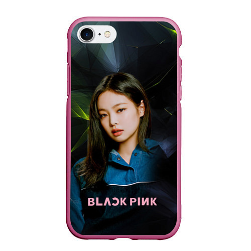 Чехол iPhone 7/8 матовый Blackpink shut down / 3D-Малиновый – фото 1