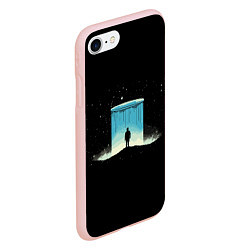 Чехол iPhone 7/8 матовый Портал в другую вселенную, цвет: 3D-светло-розовый — фото 2