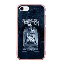 Чехол iPhone 7/8 матовый Bring Me The Horizon Angel, цвет: 3D-светло-розовый