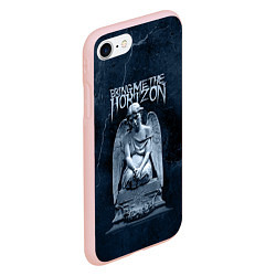Чехол iPhone 7/8 матовый Bring Me The Horizon Angel, цвет: 3D-светло-розовый — фото 2