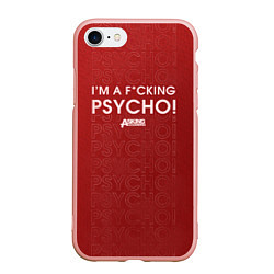 Чехол iPhone 7/8 матовый Asking Alexandria Psycho, цвет: 3D-светло-розовый