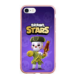 Чехол iPhone 7/8 матовый Barqley Brawl stars, цвет: 3D-светло-розовый