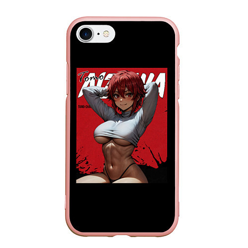 Чехол iPhone 7/8 матовый Tomo Aizawa - Sexy / 3D-Светло-розовый – фото 1