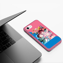 Чехол iPhone 7/8 матовый Tomo chan Is a Girl - Anime, цвет: 3D-малиновый — фото 2