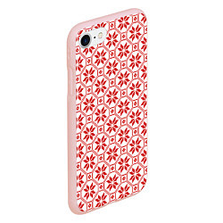 Чехол iPhone 7/8 матовый Алатырь - славянский символ, цвет: 3D-светло-розовый — фото 2