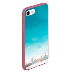 Чехол iPhone 7/8 матовый Нейрокремль, цвет: 3D-малиновый — фото 2