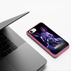 Чехол iPhone 7/8 матовый Bonnie FNAF, цвет: 3D-малиновый — фото 2