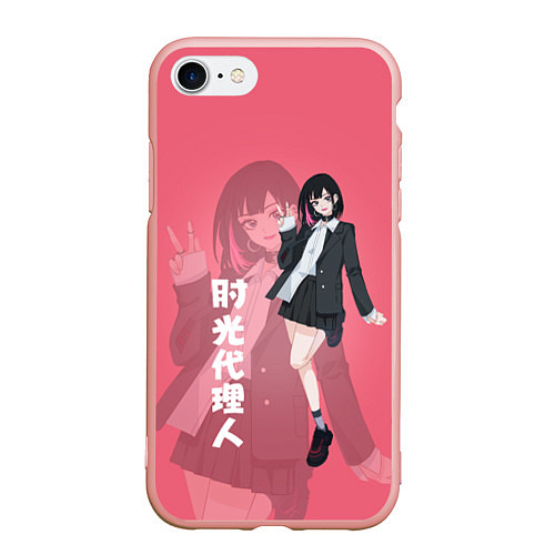 Чехол iPhone 7/8 матовый Ling Qiao / 3D-Светло-розовый – фото 1
