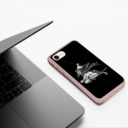 Чехол iPhone 7/8 матовый Ророноа Зоро - One Piece, цвет: 3D-светло-розовый — фото 2