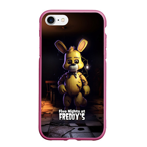 Чехол iPhone 7/8 матовый Spring Bonnie Five Nights at Freddys / 3D-Малиновый – фото 1