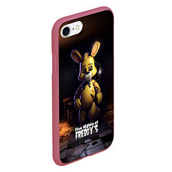 Чехол iPhone 7/8 матовый Spring Bonnie Five Nights at Freddys, цвет: 3D-малиновый — фото 2