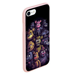 Чехол iPhone 7/8 матовый Five Nights at Freddys art, цвет: 3D-светло-розовый — фото 2