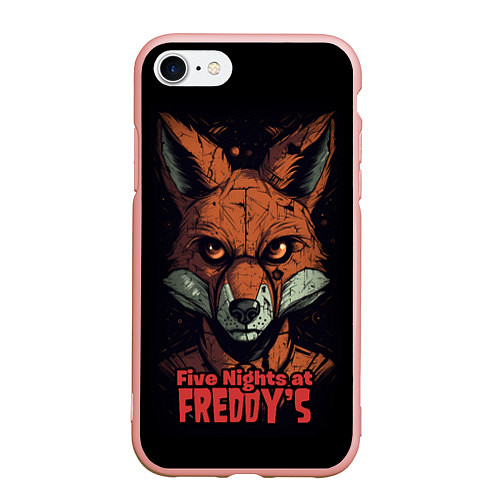 Чехол iPhone 7/8 матовый Five Nights at Freddys Mangle / 3D-Светло-розовый – фото 1