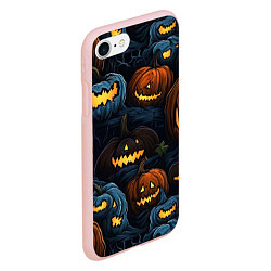 Чехол iPhone 7/8 матовый Хэллоуин life, цвет: 3D-светло-розовый — фото 2
