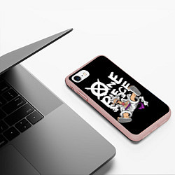 Чехол iPhone 7/8 матовый One piece - gear 5 luffy, цвет: 3D-светло-розовый — фото 2