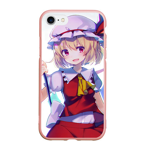 Чехол iPhone 7/8 матовый Touhou Project Фландр Скарлет / 3D-Светло-розовый – фото 1