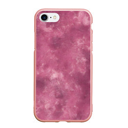 Чехол iPhone 7/8 матовый Текстура родонита, цвет: 3D-светло-розовый