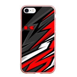 Чехол iPhone 7/8 матовый Kawasaki - red uniform