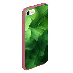 Чехол iPhone 7/8 матовый Green lighting background, цвет: 3D-малиновый — фото 2