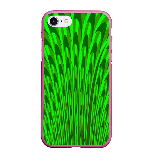 Чехол iPhone 7/8 матовый Травяные стрелы / 3D-Малиновый – фото 1