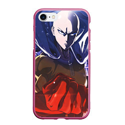 Чехол iPhone 7/8 матовый One Punch Man Сайтама