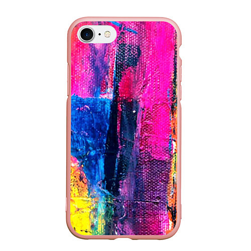 Чехол iPhone 7/8 матовый Твой стиль абстракция 1 / 3D-Светло-розовый – фото 1