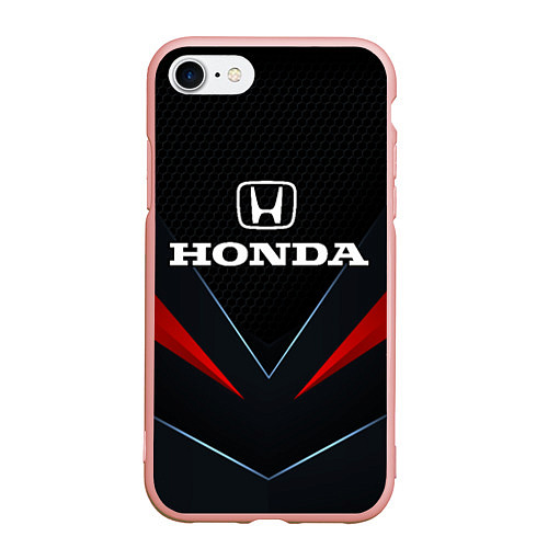Чехол iPhone 7/8 матовый Honda - технологии / 3D-Светло-розовый – фото 1