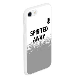 Чехол iPhone 7/8 матовый Spirited Away glitch на светлом фоне: символ сверх, цвет: 3D-белый — фото 2