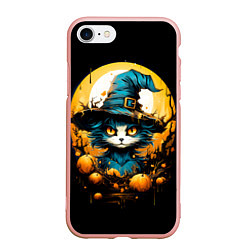 Чехол iPhone 7/8 матовый Синий кот колдун