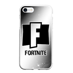 Чехол iPhone 7/8 матовый Fortnite glitch на светлом фоне, цвет: 3D-белый