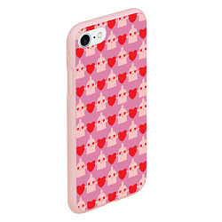 Чехол iPhone 7/8 матовый Безопасный секс, цвет: 3D-светло-розовый — фото 2