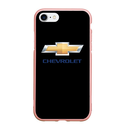 Чехол iPhone 7/8 матовый Chevrolet sport auto / 3D-Светло-розовый – фото 1