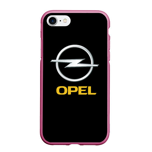 Чехол iPhone 7/8 матовый Opel sport car / 3D-Малиновый – фото 1