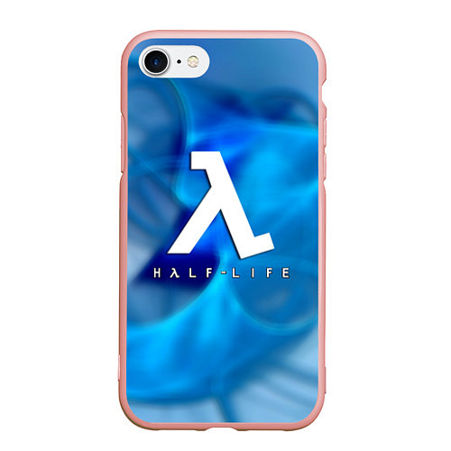 Чехол iPhone 7/8 матовый Half life blue storm / 3D-Светло-розовый – фото 1