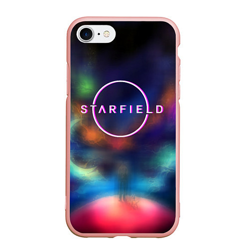 Чехол iPhone 7/8 матовый Starfield xbox / 3D-Светло-розовый – фото 1