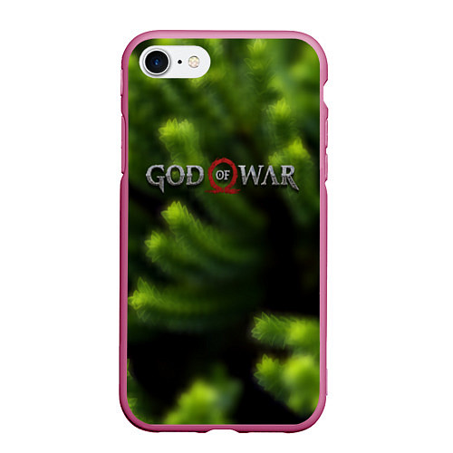 Чехол iPhone 7/8 матовый God of war scandinavia / 3D-Малиновый – фото 1