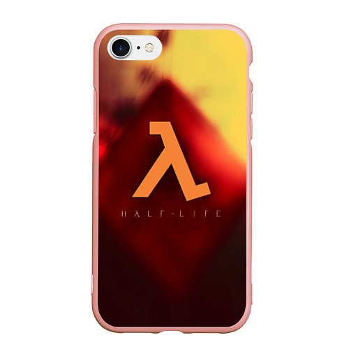 Чехол iPhone 7/8 матовый Half life black mesa / 3D-Светло-розовый – фото 1