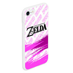 Чехол iPhone 7/8 матовый Zelda pro gaming: символ сверху, цвет: 3D-белый — фото 2