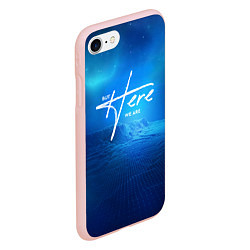 Чехол iPhone 7/8 матовый Foo Fighters: but here we are, цвет: 3D-светло-розовый — фото 2