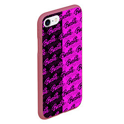 Чехол iPhone 7/8 матовый Bardie - pattern - black, цвет: 3D-малиновый — фото 2