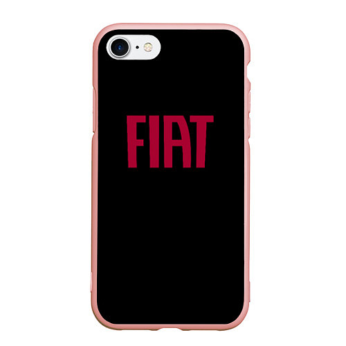 Чехол iPhone 7/8 матовый Fiat sport auto brend / 3D-Светло-розовый – фото 1
