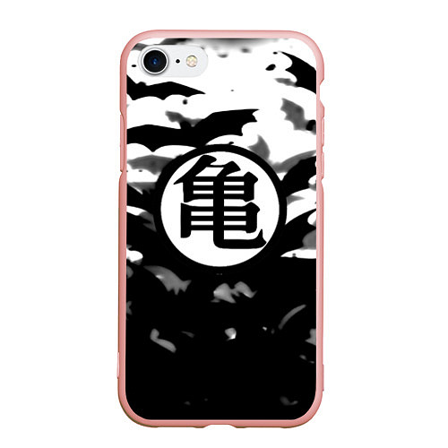 Чехол iPhone 7/8 матовый Dragon ball Helloween bat / 3D-Светло-розовый – фото 1