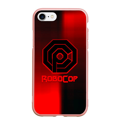 Чехол iPhone 7/8 матовый Robocop 2023 / 3D-Светло-розовый – фото 1