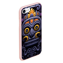 Чехол iPhone 7/8 матовый Орнамент в стиле ацтеков, цвет: 3D-светло-розовый — фото 2