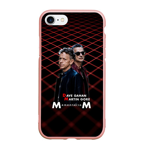 Чехол iPhone 7/8 матовый Depeche Mode - Dave Martin memento mori tour / 3D-Светло-розовый – фото 1