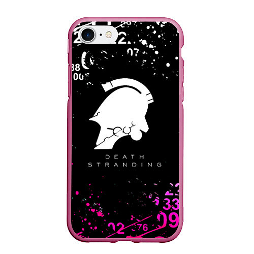 Чехол iPhone 7/8 матовый Death Stranding game kojima / 3D-Малиновый – фото 1