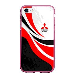 Чехол iPhone 7/8 матовый Evo racer mitsubishi - uniform, цвет: 3D-малиновый