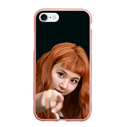 Чехол iPhone 7/8 матовый Момо Твайс / 3D-Светло-розовый – фото 1