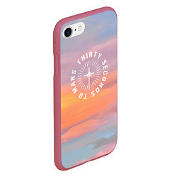 Чехол iPhone 7/8 матовый 30 SMT Seasons, цвет: 3D-малиновый — фото 2